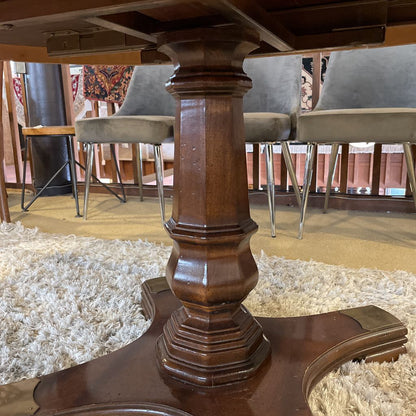Column Base Round Expanding Dining Table