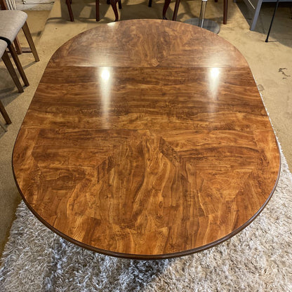 Column Base Round Expanding Dining Table