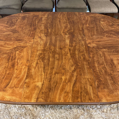 Column Base Round Expanding Dining Table