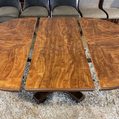 Column Base Round Expanding Dining Table