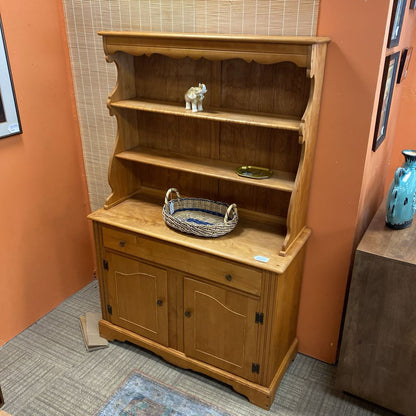 Vintage Maple Dining Hutch