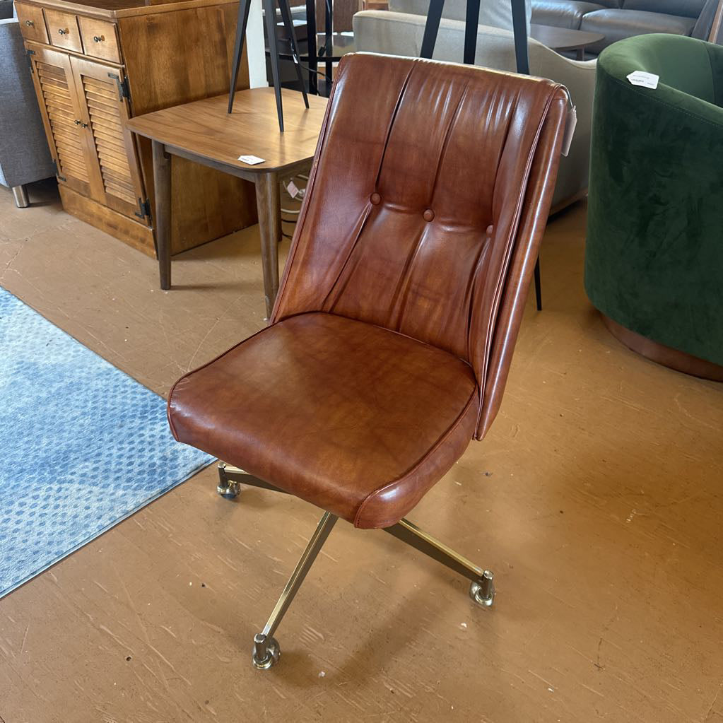Leather Rolling Chairs