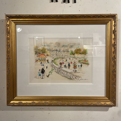 Le Jardin Du Luxembourg 188/360 Signed Lithograph