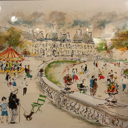 Le Jardin Du Luxembourg 188/360 Signed Lithograph