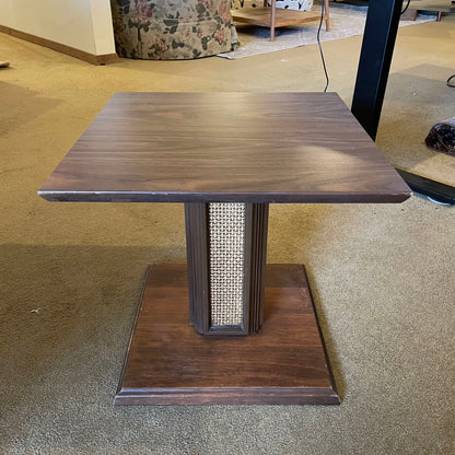 Mersman Cane Column Base Side Table
