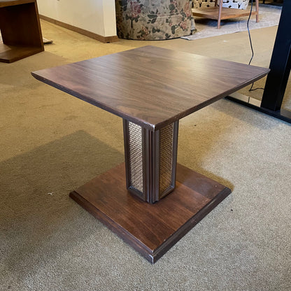 Mersman Cane Column Base Side Table