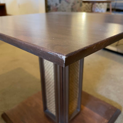 Mersman Cane Column Base Side Table