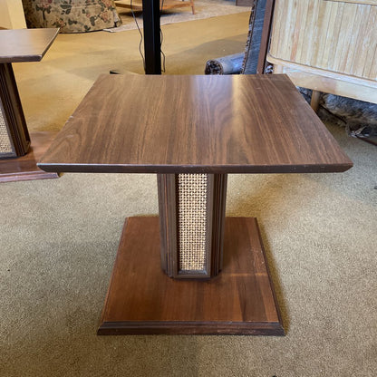 Mersman Cane Column Base Side Table