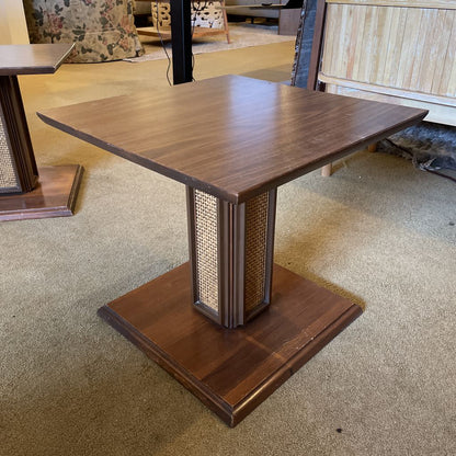 Mersman Cane Column Base Side Table