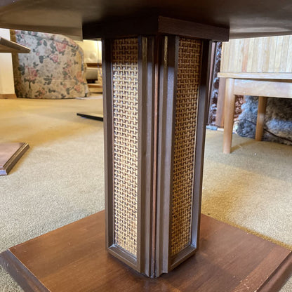 Mersman Cane Column Base Side Table