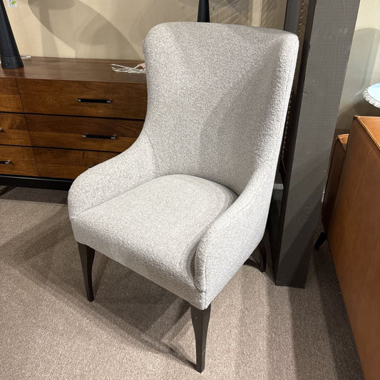 Grey Boucle Highback Accent Chair U ACCENT CHAIRS