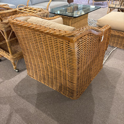 Coastal Rattan Dune Blocky Armchair