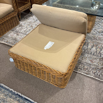 Coastal Rattan Dune Square Ottoman