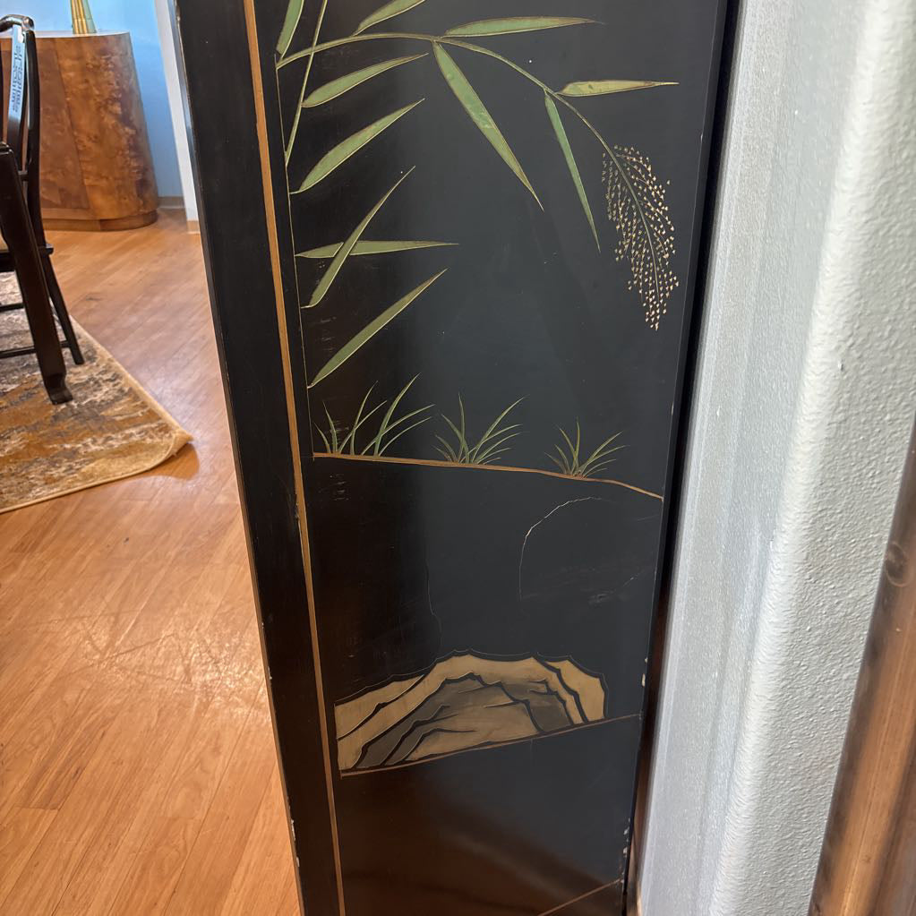Gilded Crane 6 Panel Folding Screen