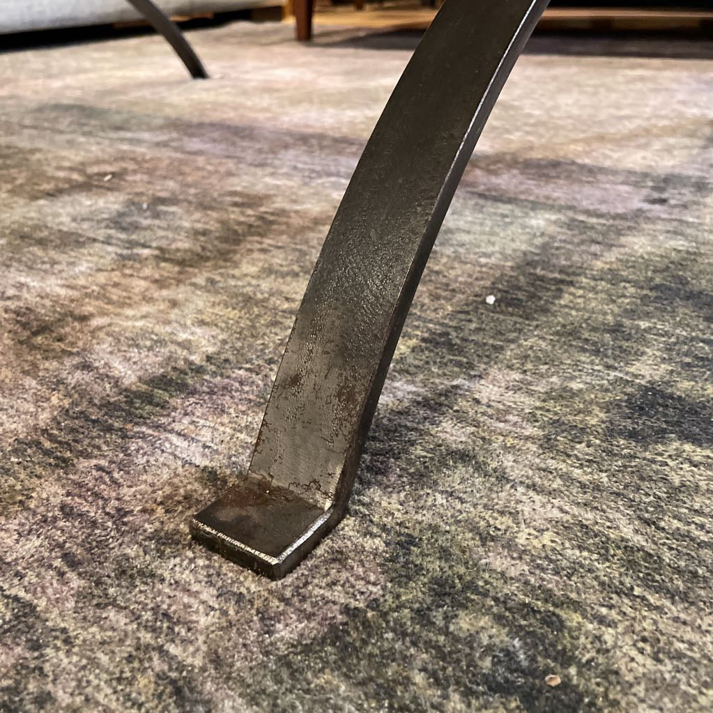Jensen Design Travertine & Steel Square Coffee Table