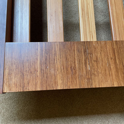 Japanese Style Bamboo Wood Queen Platform Bed
