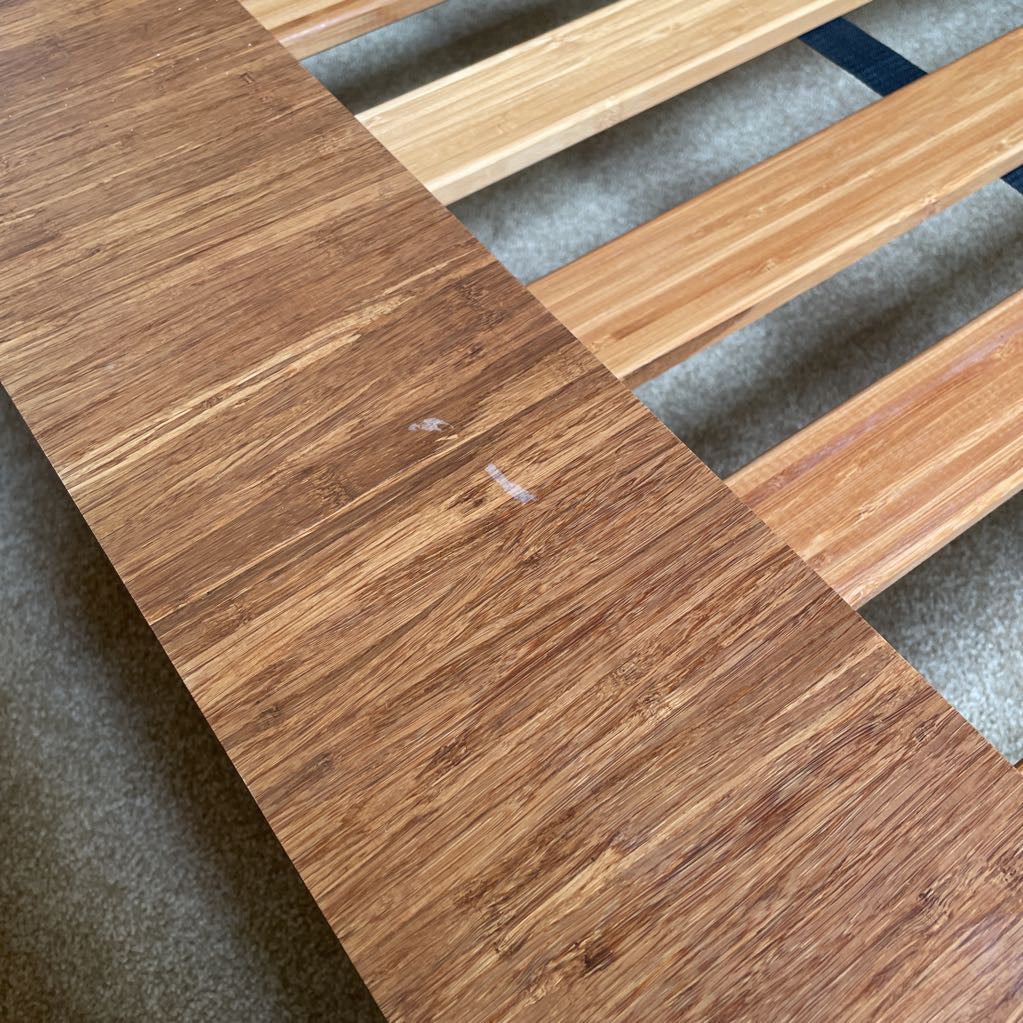 Japanese Style Bamboo Wood Queen Platform Bed