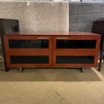 Kasala Warm Wood 2 Door Media Stand