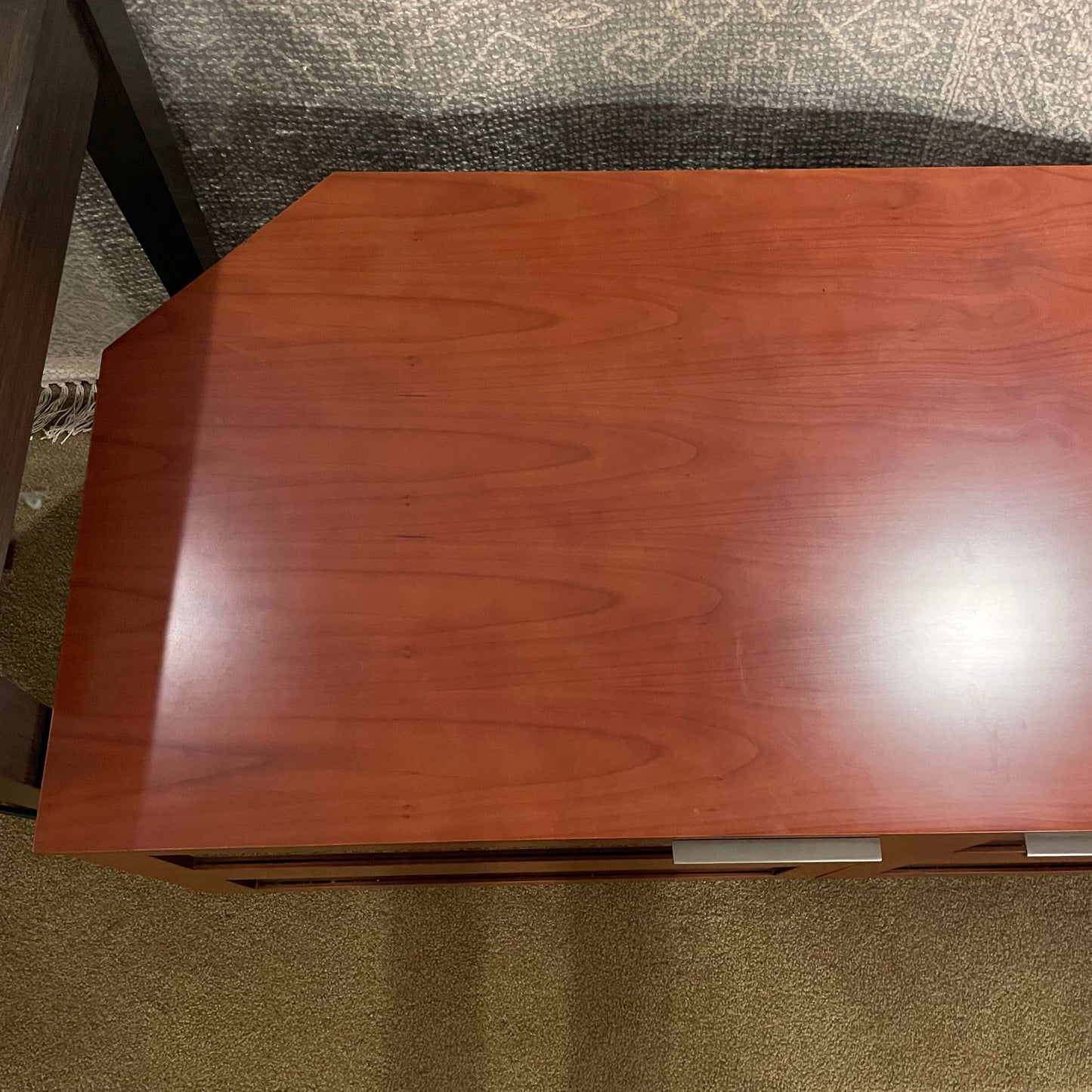 Kasala Warm Wood 2 Door Media Stand