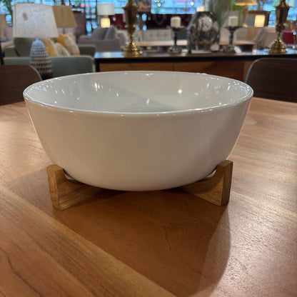 White Serving Bowl