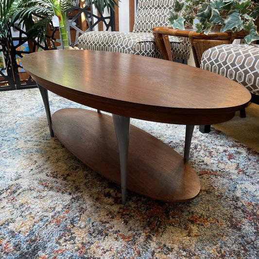 MC Style 2 Tier Oval Coffee Table