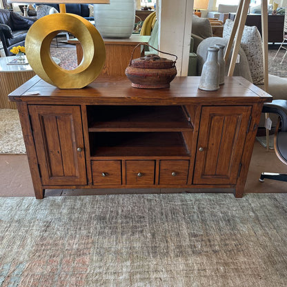 Reclaimed Wood Media Stand (as is)
