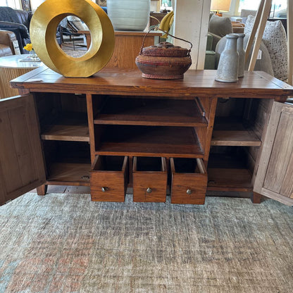 Reclaimed Wood Media Stand (as is)