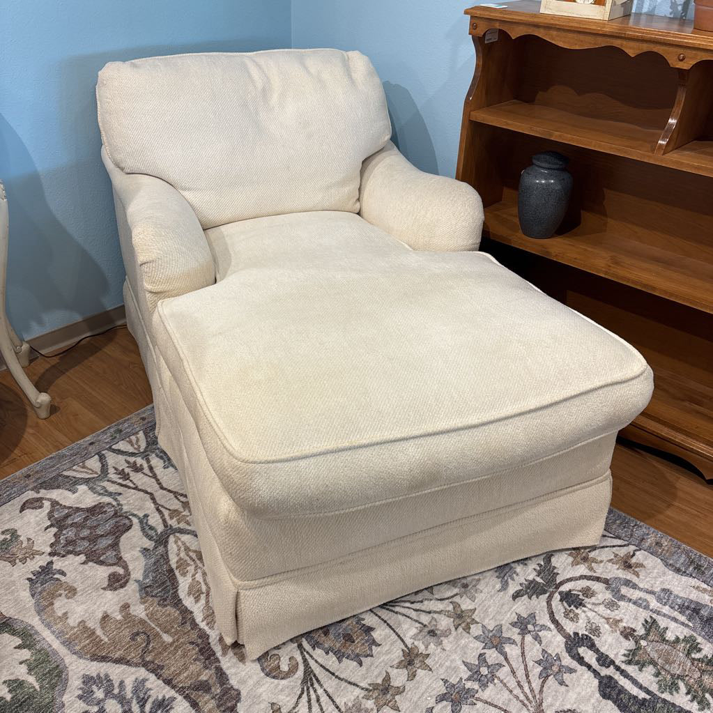 Down White Chaise