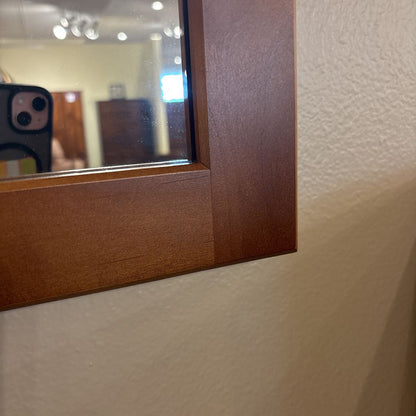 Solid Wood Cherry Mirror (As is)