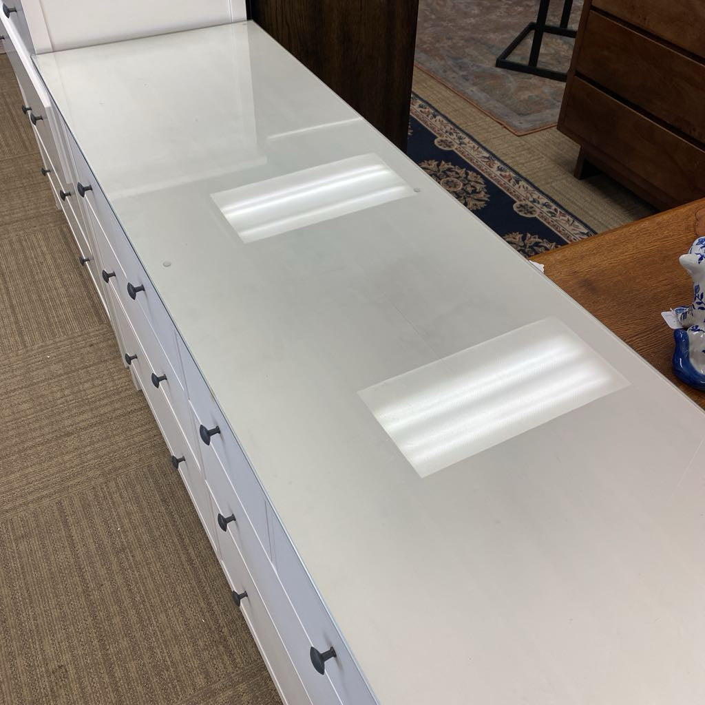 IKEA HEMNES White Eight Drawer Double Dresser (AS IS)