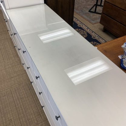 IKEA HEMNES White Eight Drawer Double Dresser (AS IS)
