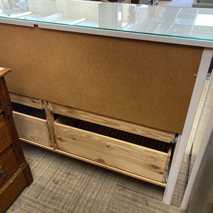 IKEA HEMNES White Eight Drawer Double Dresser (AS IS)