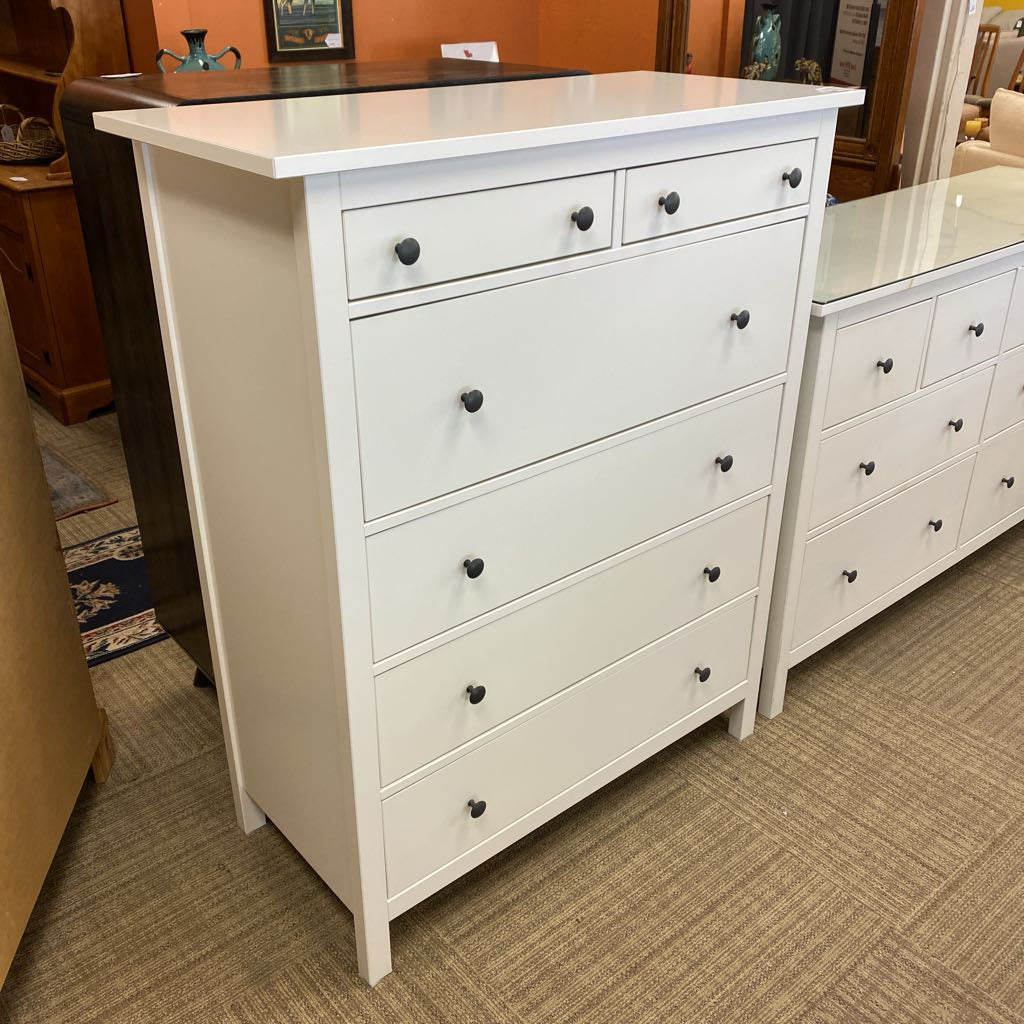 IKEA HEMNES White Six Drawer Chest