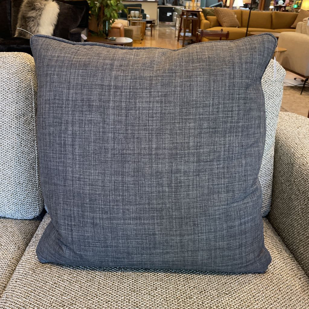 Slate Down Filled Square Accent Pillow