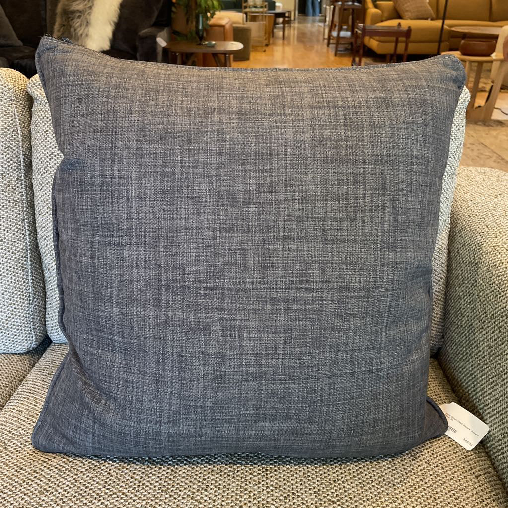 Slate Down Filled Square Accent Pillow