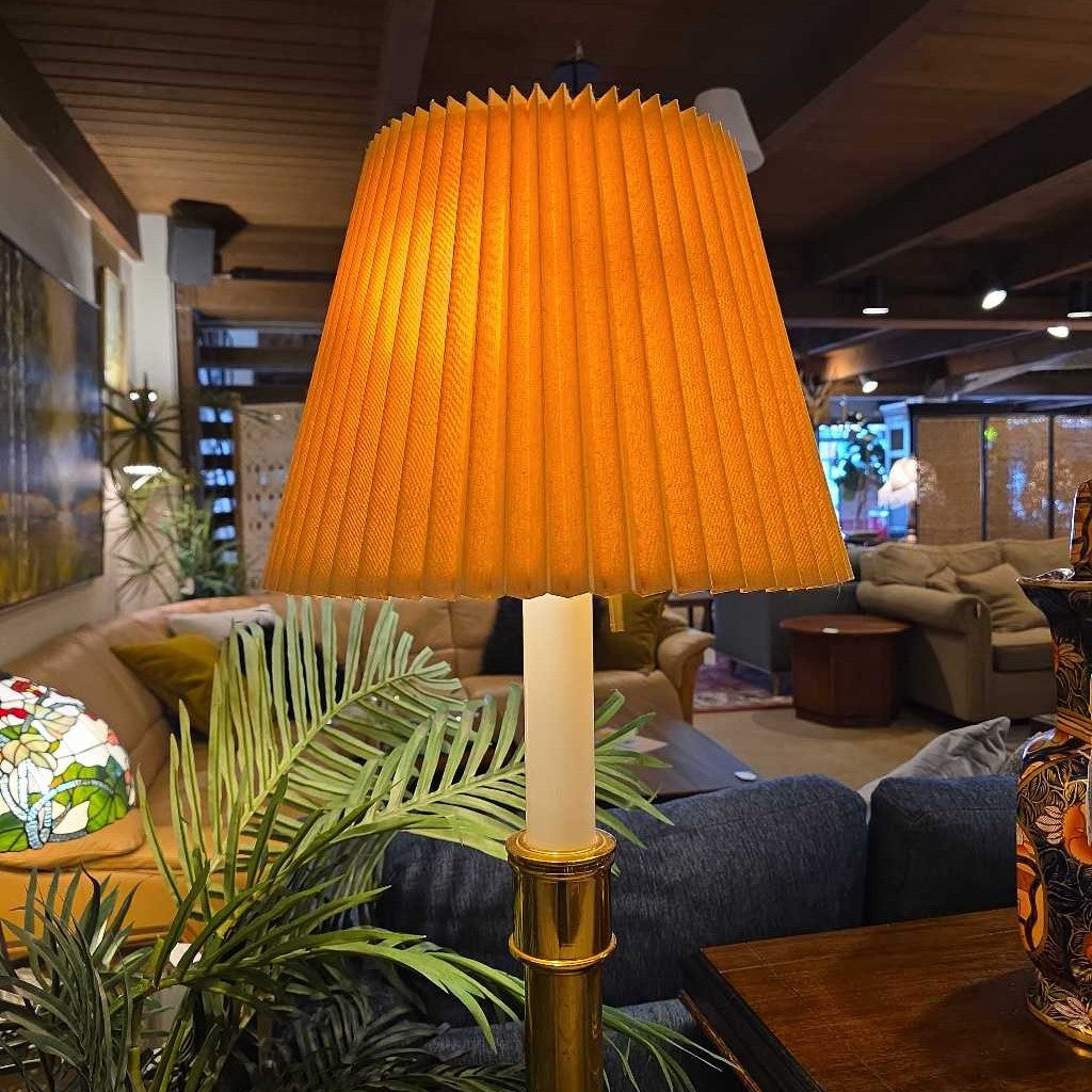 Heavy Brass Steiffel Floor Lamp