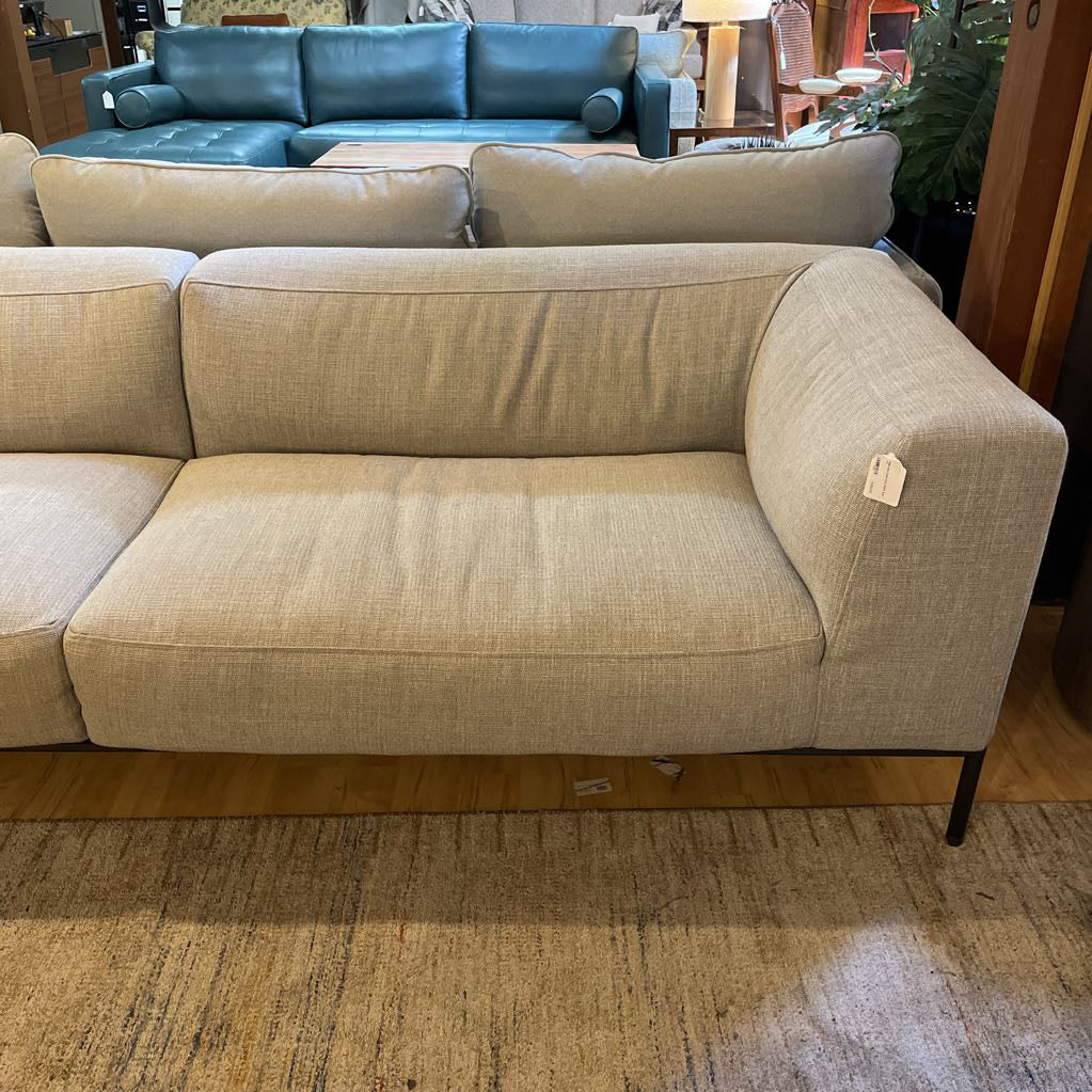 B&B Italia Frank Grey Fabric Sofa