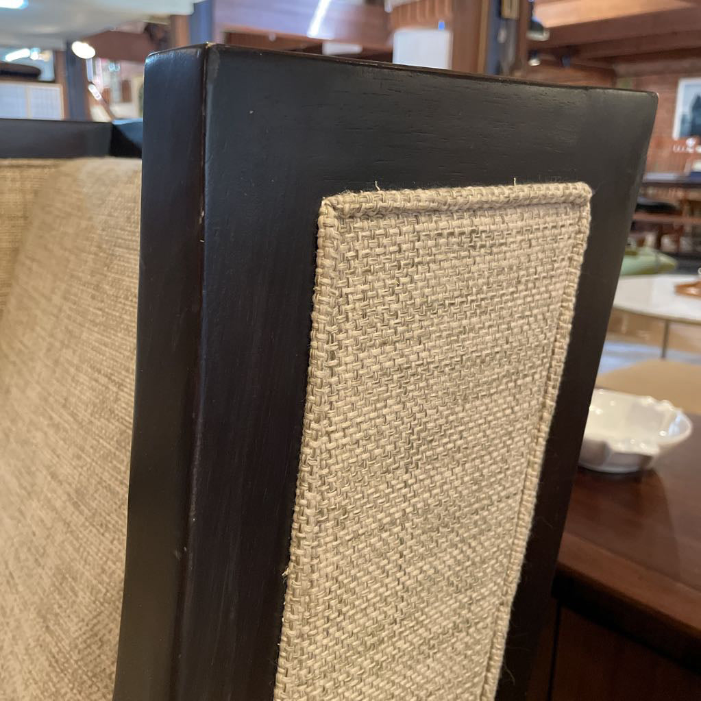 Bernhardt Blackwood Sloped Arm Woven Beige Upholstery Accent Chair