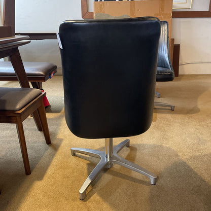 Chromcraft MCM Black Swivel Dining Chairs SET of 5 C DINING CHAIRS