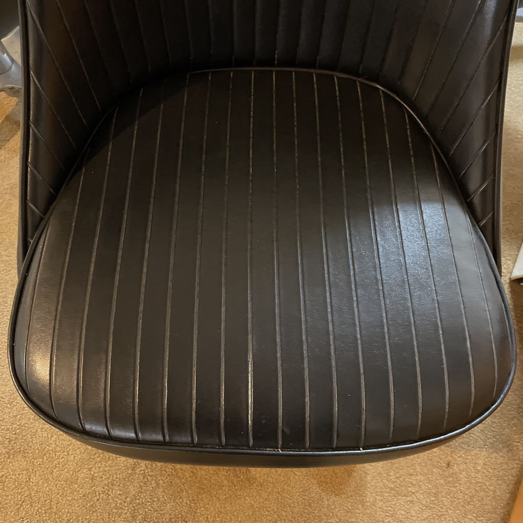 Chromcraft MCM Black Swivel Dining Chairs SET of 5 C DINING CHAIRS
