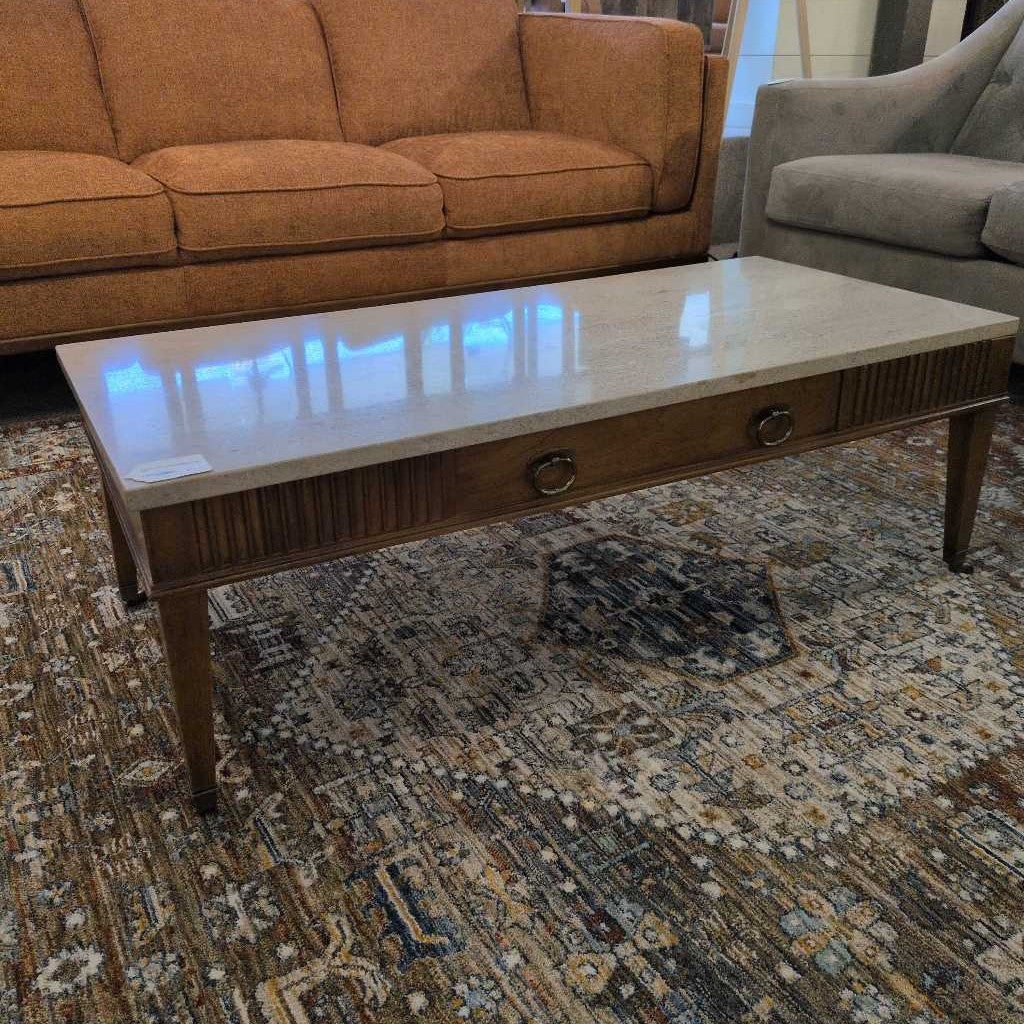 MCM Coffee Table w/Marble Top