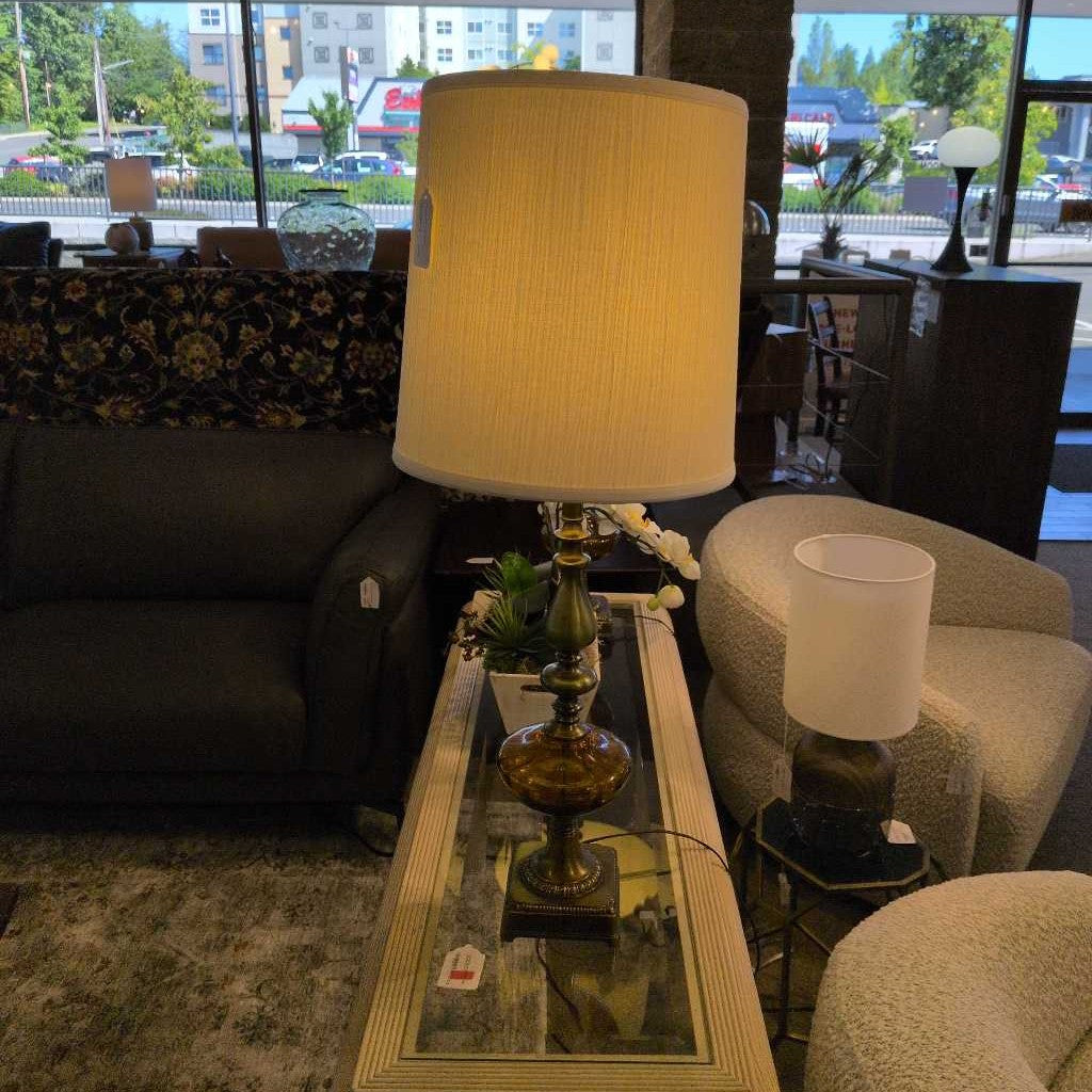 Amber & Brass Lamp LAMPS