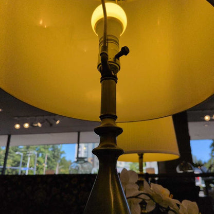 Amber & Brass Lamp