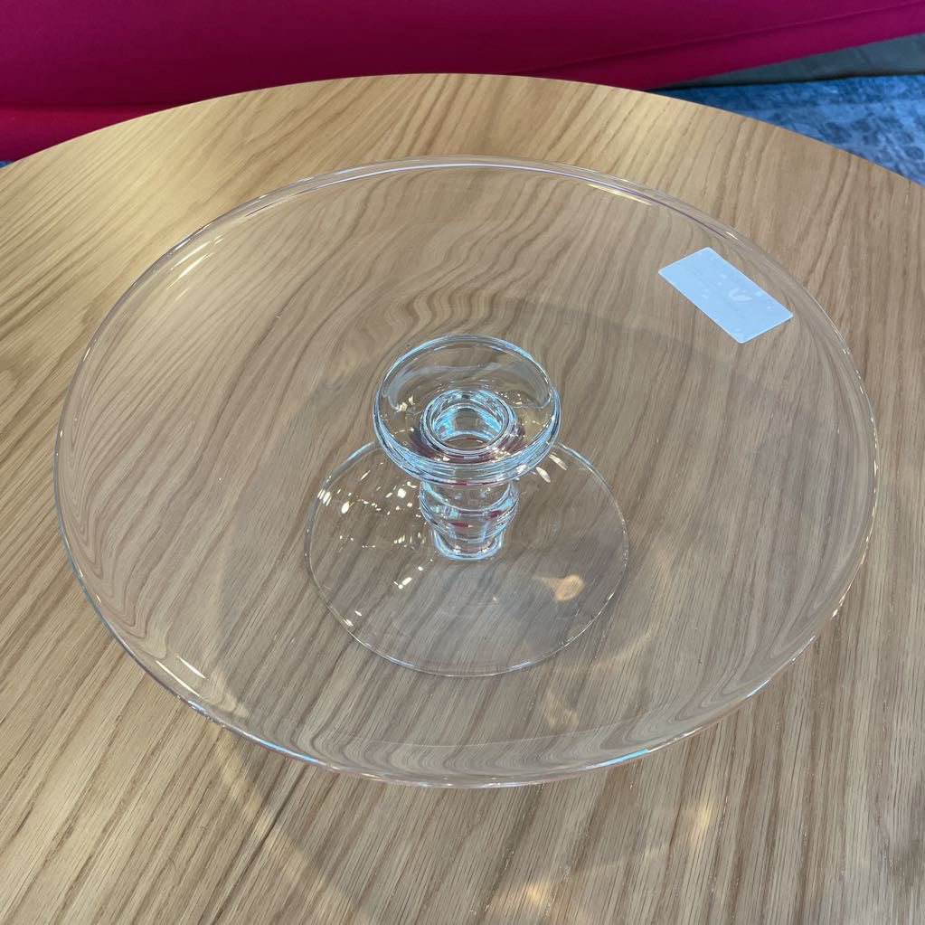 Glass Pedestal Cake Plate with Large Dome