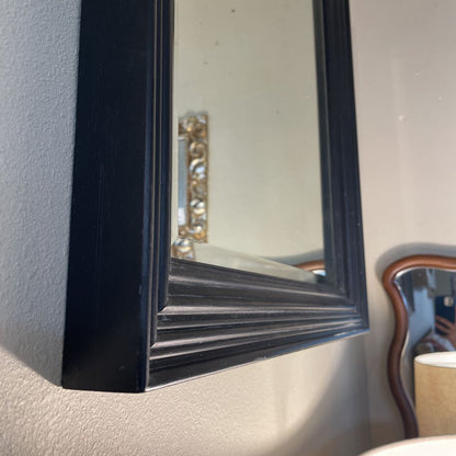 Large Mirror with Heavy Dark Wood Frame C MIRRORS