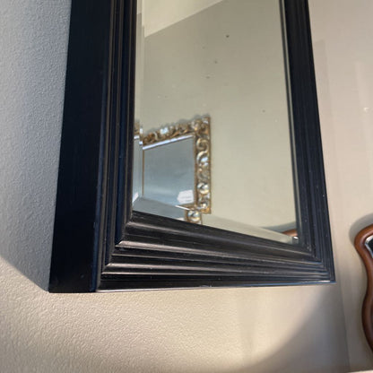 Large Mirror with Heavy Dark Wood Frame C MIRRORS