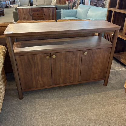 Walnut Open Shelf Sideboard C SIDEBOARDS