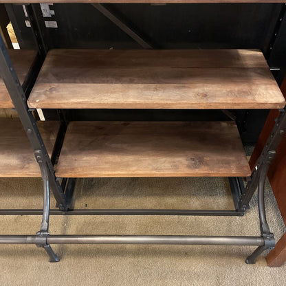 RH Iron Frame Double Wide Library Shelves