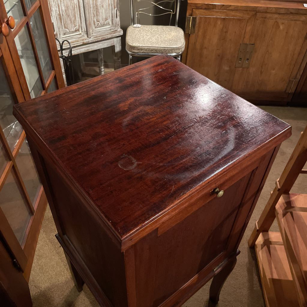 Curved Leg Wood Fold Out Sheet Music Cabinet