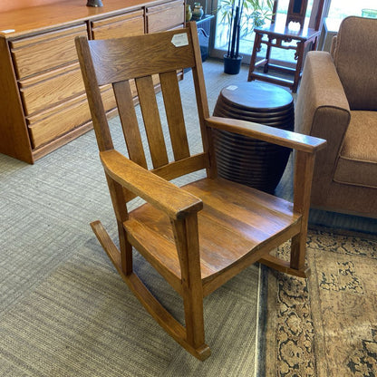 Oak Mission Style Rocker